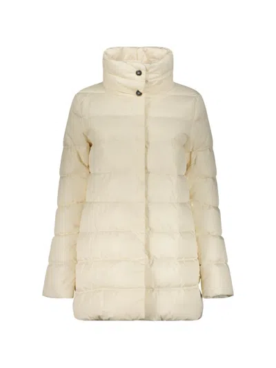 Herno Padded High-neck Coat In Neutral