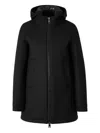 Herno Padded Hooded Coat In Black