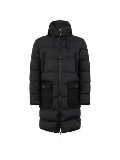 Herno Padded Hooded Coat In Black