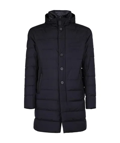 Herno Padded Hooded Coat In Black