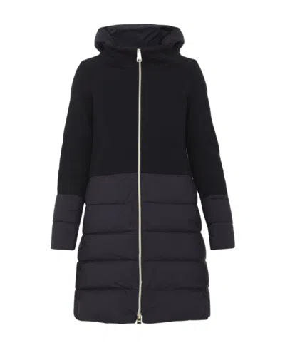 Herno Padded Hooded Coat In Black