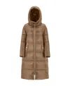 Herno Padded Hooded Coat In Brown