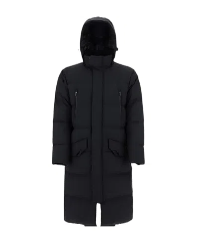 Herno Padded Hooded Down Coat In Black