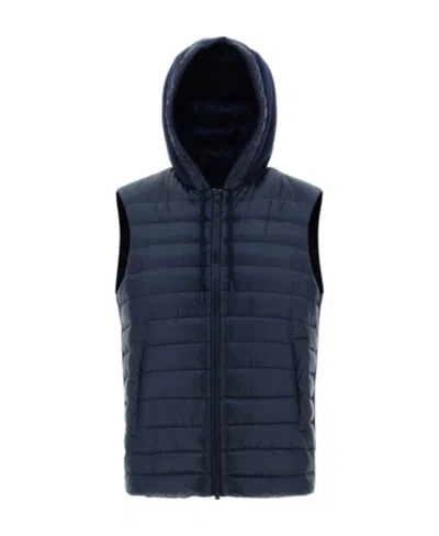 Herno Padded Hooded Gilet In Black