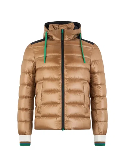 Herno Man Puffer Camel Size 50 Polyamide In Nude