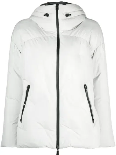 Herno Padded Hooded Jacket In Grey