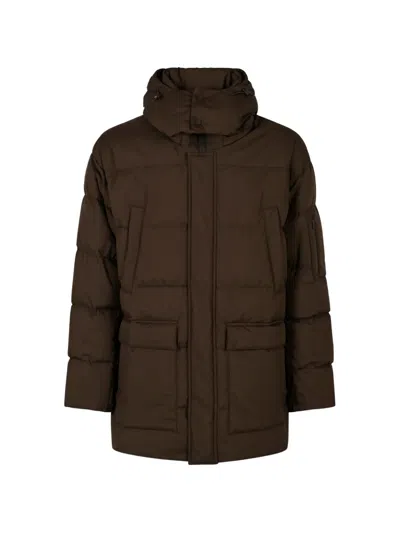 Herno Padded Hooded Parka In Brown