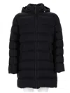 Herno Padded Horizontal Quilted Polyamide Down Jacket In Blue
