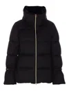 Herno Bell-sleeve Quilted Padded Jacket In Black
