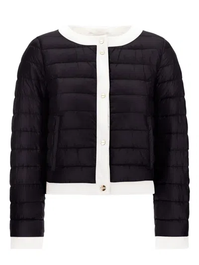 Herno Ultralight Quilted Coat Recycled Nylon In Black