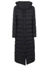 Herno Hooded Buttoned Jacket In Black