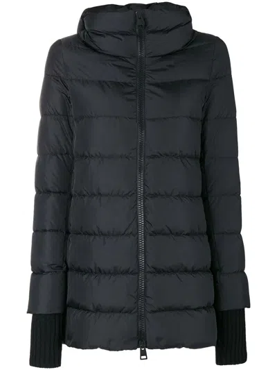 HERNO HOODED ZIP-UP PADDED JACKET