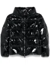 Herno Gloss Down Jacket Cape In Black