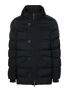 Herno Drawstring Hood Down Jacket In Black
