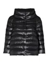 Herno Sofia Nylon Cape In Black