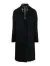 Herno Long Cloth Jacket For Women In Black