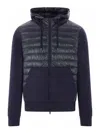 Herno Padded Jackets With Hood And Pockets In Blue