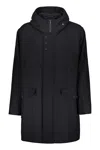 Herno Hooded Jacket In Blue