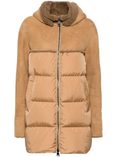 Herno Padded Jacket In Brown