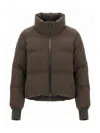 Herno Stand-collar Down Jacket In Brown