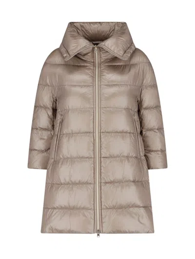 Herno Padded Jacket "cleofe" In Brown