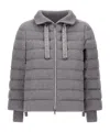 Herno Resort Cape In Lucent Cashmere Wool In Gray
