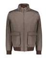 Herno Zip-up Bomber Jacket In Gray