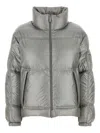 Herno Silver Nylon Down Jacket In Gray