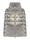 Herno Down Jacket With Ecological Fur In Grey