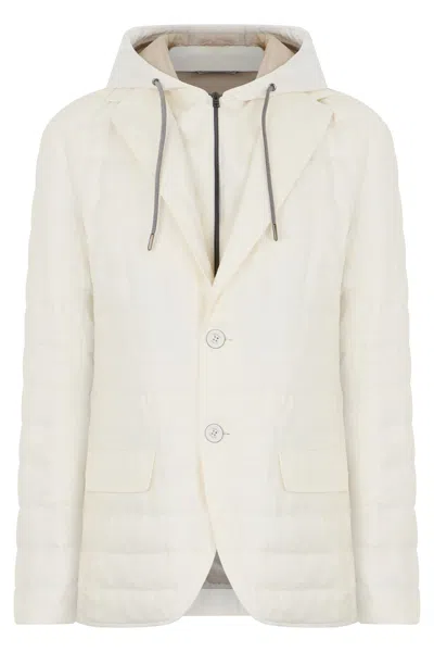 Herno Padded Jacket In Cream White, Stylish And Versatile