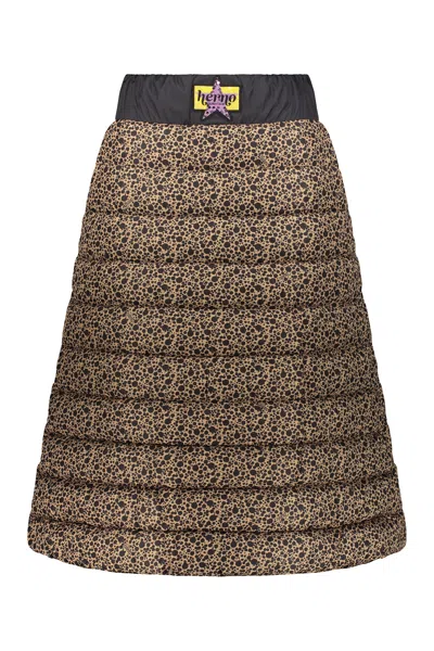 Herno Padded Jacket In Ultralight Nylon In Brown