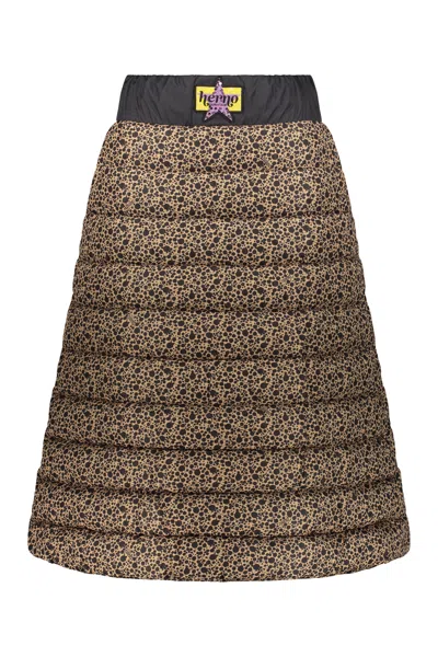 Herno Padded Jacket In Ultralight Nylon In Brown