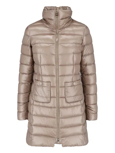 Herno Padded Jacket "maria" In Taupe