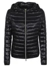 Herno Ultralight Down Bomber Jacket With Double Slider Zip In Nero