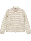 Herno Lightweight Padded Jacket With High Collar In Neutrals