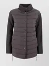 Herno Padded Jacket With Fabric Sleeves In Multi