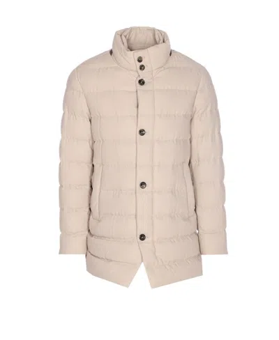 HERNO PADDED JACKET WITH HORIZONTAL QUILTING