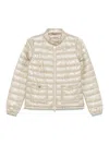 Herno Lightweight Padded Jacket With High Collar In Yellow