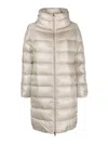 Herno High-neck Puffer Jacket In Yellow