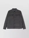 Herno Padded Jackets With Collar And Pockets In Gray