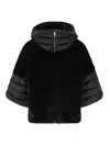 Herno Cappa Manica Corta Con Cappuccio Jacket In Black