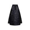 Herno Drawstring Padded Down Maxi Skirt In Animal Print