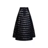 Herno Drawstring Padded Down Maxi Skirt In Black