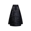 Herno Drawstring Padded Down Maxi Skirt In Black