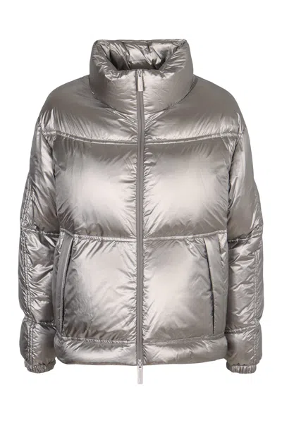 Herno Padded Nylon Jacket In Neutral