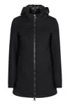 Herno A Shape In Scuba Con Cappuccio Jacket In Black