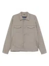 Herno Grey Shirt With Functional Pockets In Grey
