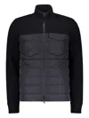 Herno Patchwork Down Jacket In Black