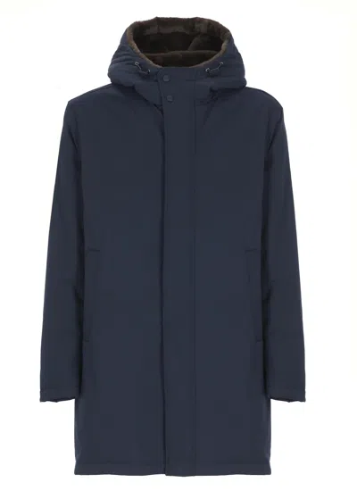Herno Padded Parka In Blue