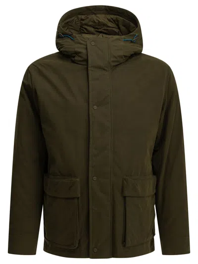 Herno Padded Parka Made Of Technical Cotton In Green